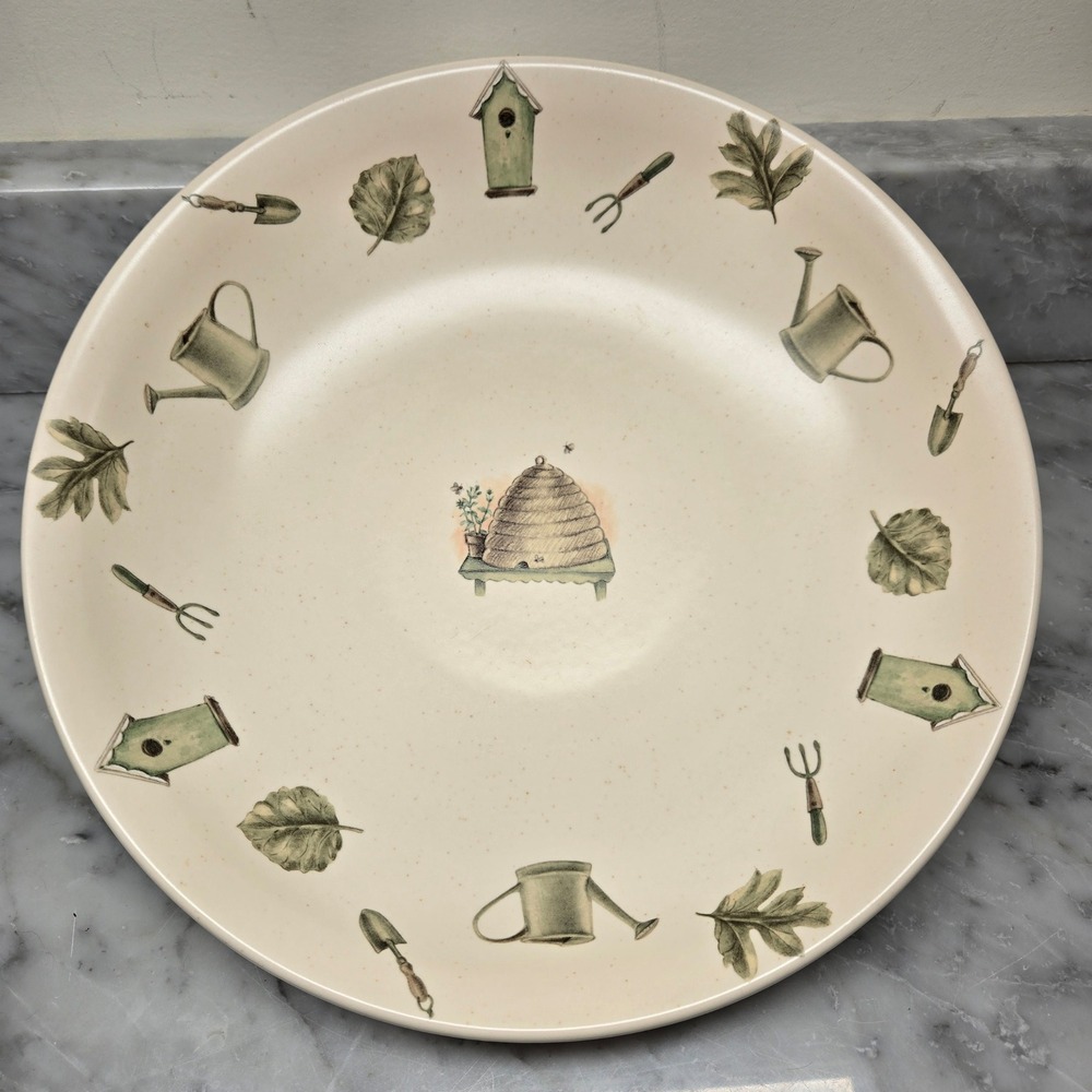 Vintage Portfolio by Pfaltzgraff Naturewood Serving Bowl, 12", Pasta Dish , USA